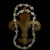 Handmade Sterling Silver Fleur-de-Lis Chain Link Necklace by Bowman Originals – 7/16 inch wide links, back view