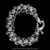 Sterling Silver Rolled Laurel Leaf Link Hook Bracelet handmade by Bowman Originals, clasp view 
