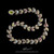 Handmade Laurel Leaf Necklace in Sterling Silver, 18k Gold, Peridot, Garnet and Topaz by Bowman Originals
