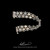 Laurel Leaf Bracelet in Sterling Silver 18k Gold Peridot Garnet and Blue Topaz by Bowman Originals, back view
