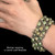 Woman wearing a Laurel Leaf Bracelet handmade by Bowman Originals, Sarasota, Florida. 