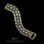 Legacy Blue Topaz bracelet handcrafted in sterling silver and 18k gold by Bowman Originals, reverse view
