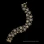 Legacy Laurel Leaf bracelet in Sterling Silver and 18k Gold with Diamond and black enamel by Bowman Originals, full view
