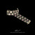 Legacy Organic Laurel Leaf bracelet with engraved Sterling Silver and 18k Gold texture, engraving detail
