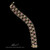 Legacy Organic Laurel Leaf bracelet in Sterling Silver and 18k Gold with Rhodolite and black enamel, full view
