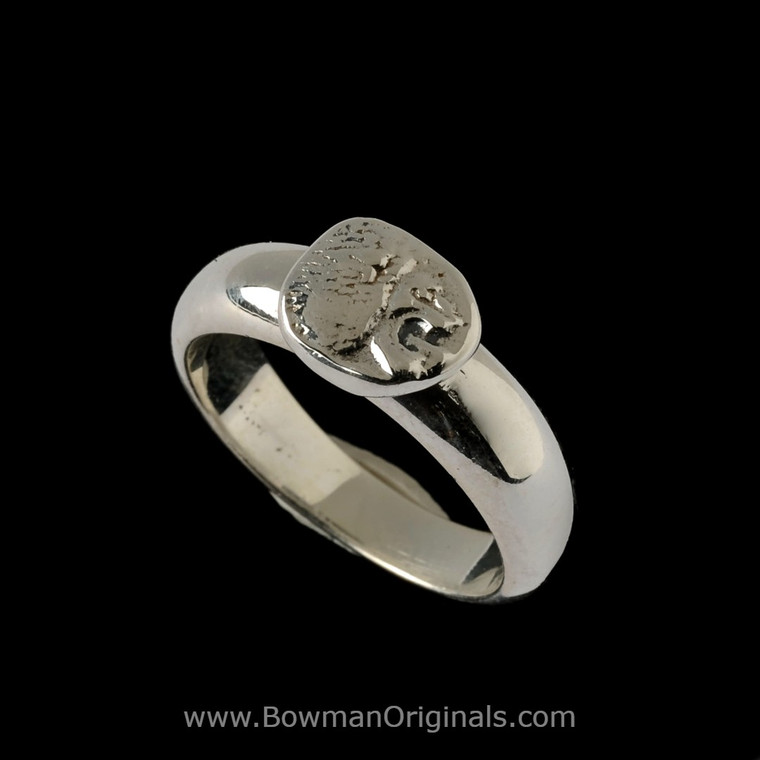 Handmade Sterling Silver Lion Ring by Bowman Originals, Sarasota, Florida
