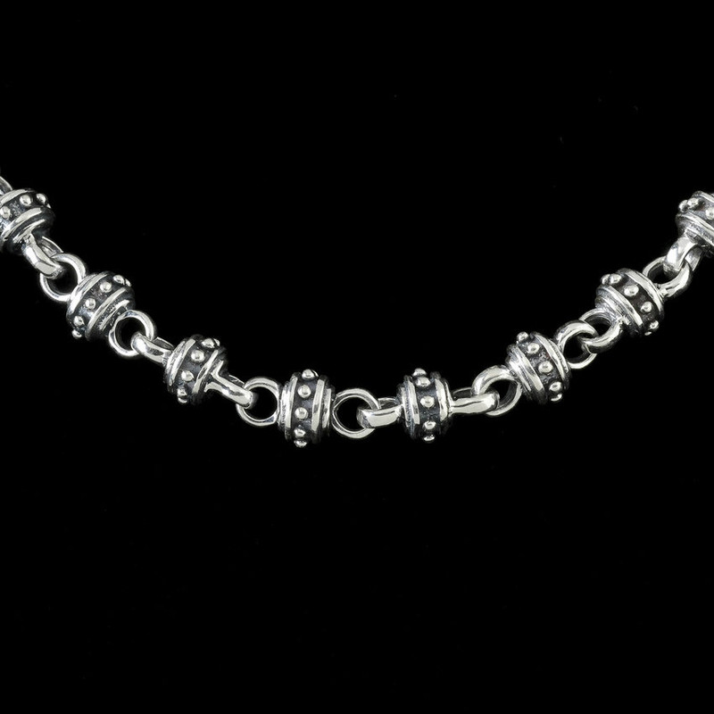 Alexander IV silver link chain by Bowman Originals, Sarasota, 941-302-9594