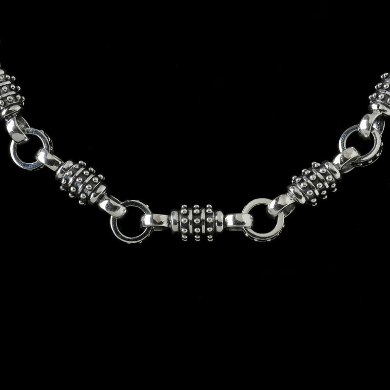 Thor Chain, silver links handmade by Bowman Originals, Sarasota, 941-302-9594