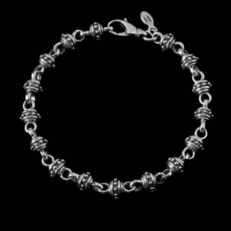 Alexander IV Bracelet, Silver Silver, handmade links | Bowman Originals Jewelry, Sarasota, 941-302-9594