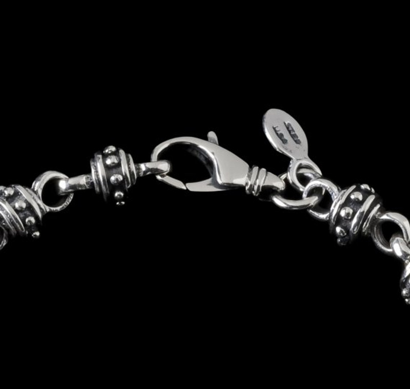 Alexander IV Bracelet, lobster clasp, handmade in Sterling Silver by Bowman Originals, Sarasota, 941-302-9594