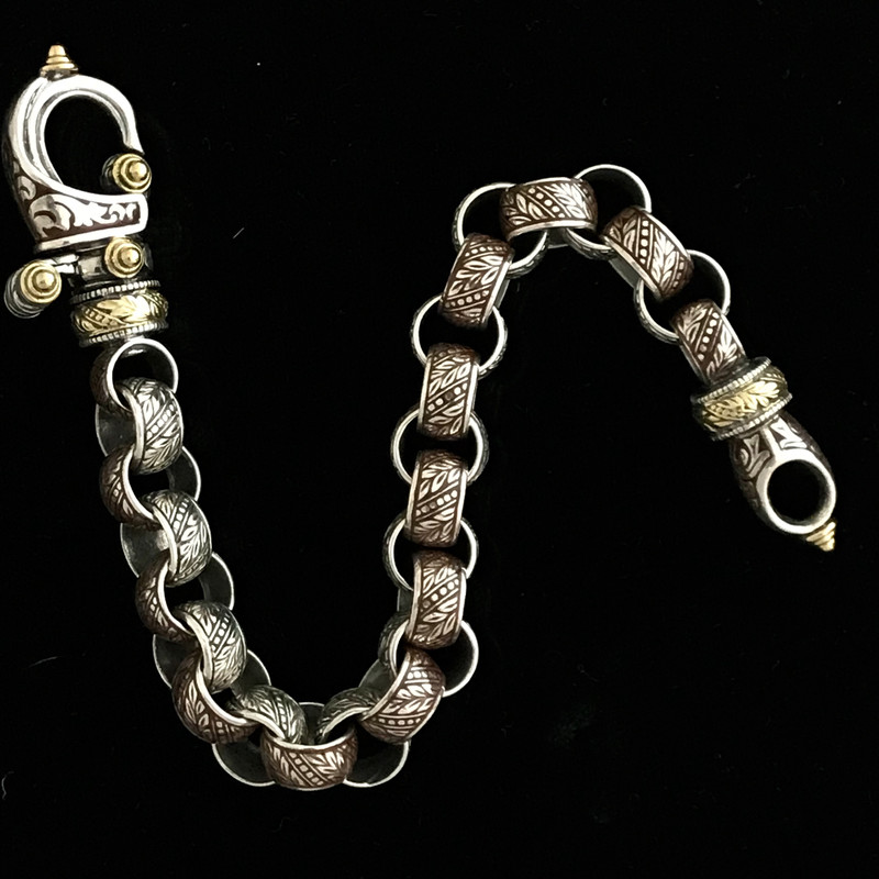 Enamel "Hook" Bracelet