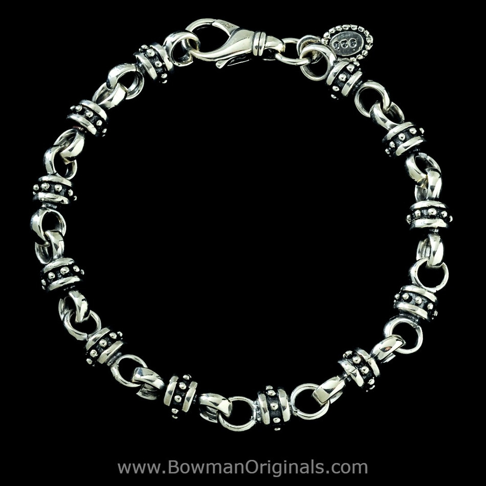 Alexander the Great Chain Link Bracelet | Sterling Silver | Bowman
