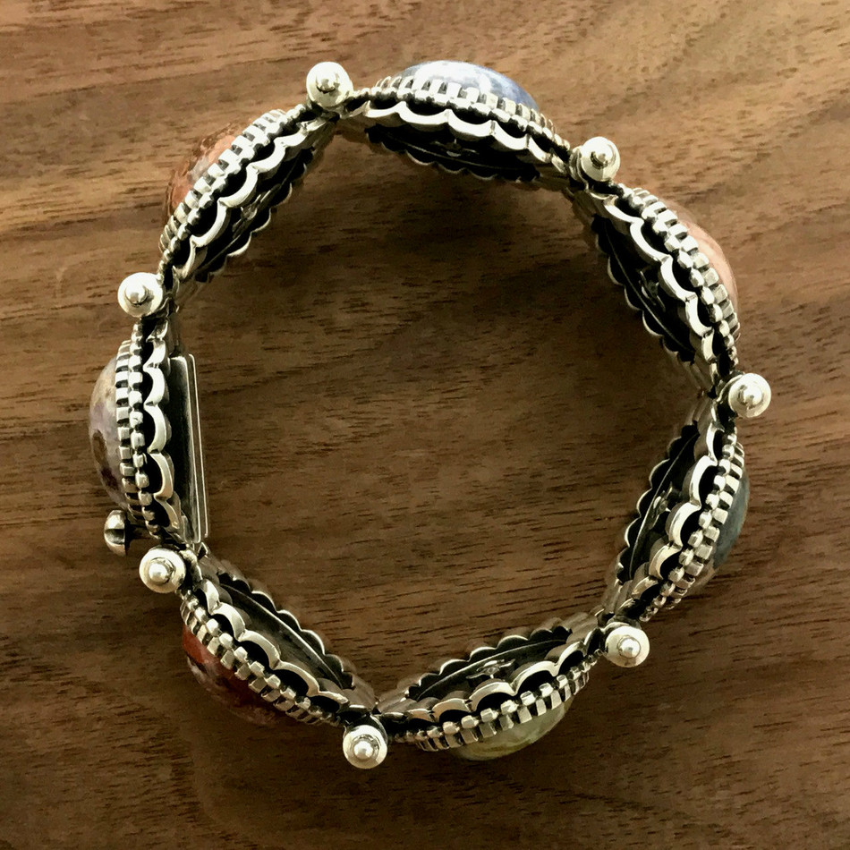Multi Stone Bracelet Sterling Silver | BowmanOriginals