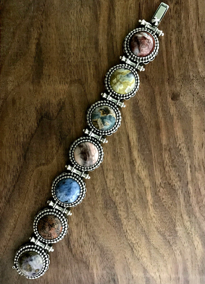Multi Stone Bracelet Sterling Silver | BowmanOriginals