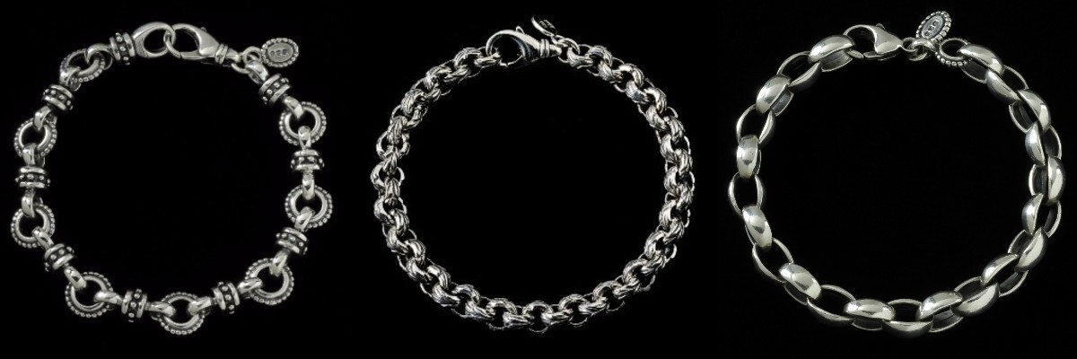 Handcrafted artisan Stacking Bracelet Collection in Sterling Silver and 18k Gold by Ned Bowman of Bowman Originals