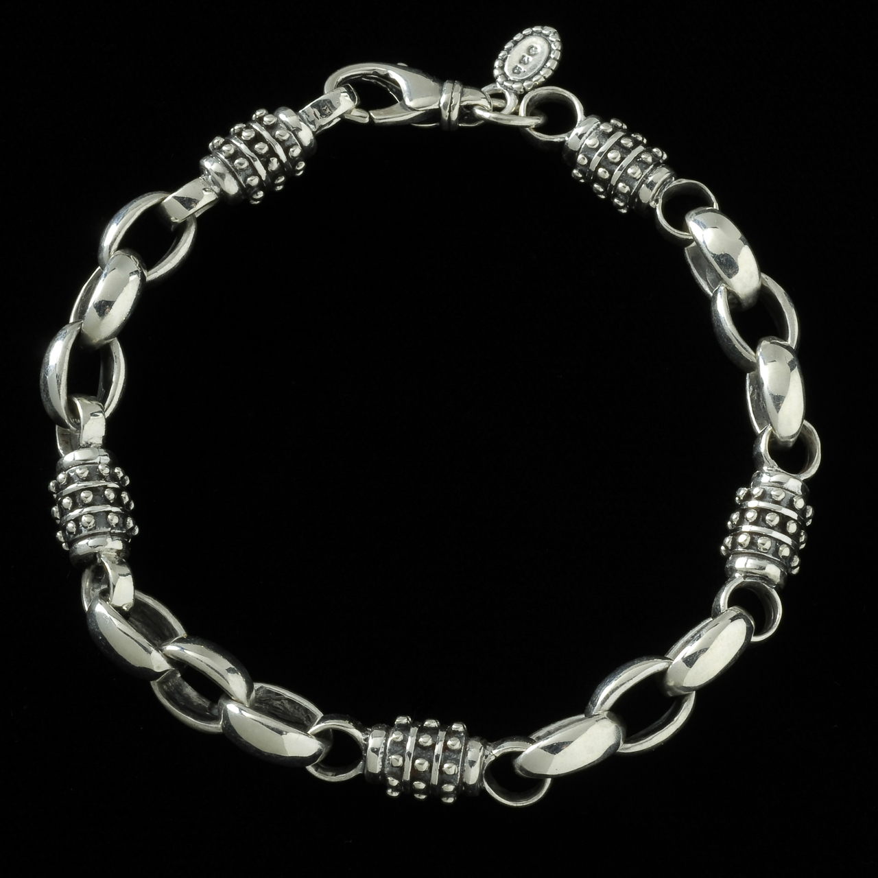 David Yurman Men's Box Chain Bracelet in Silver, 5mm, Size 8