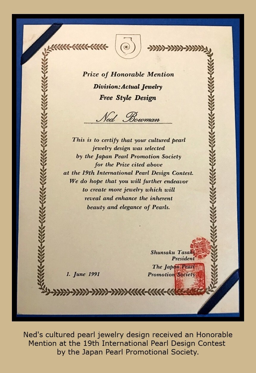 Honorable Mention from the Japanese Pearl Promotion Society