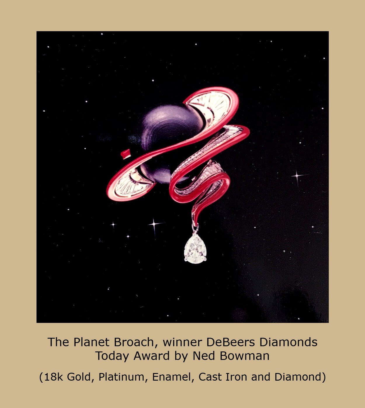 The Planet Broach by Ned Bowman, winner DeBeers Diamonds Today Awards