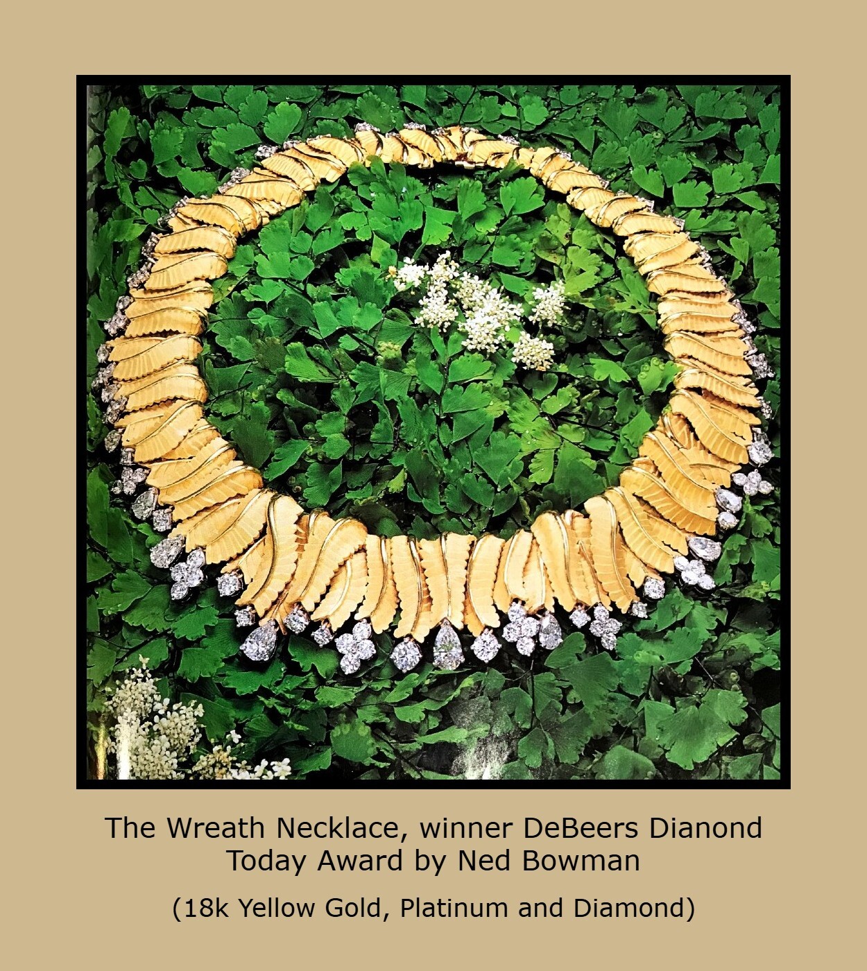 Wreath Necklace by Ned Bowman, winner DeBeers Diamonds Today Award