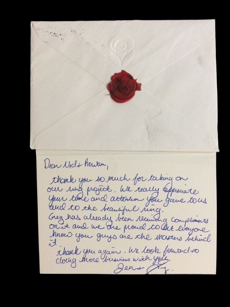 Testimonial from a happy client pleased with the service and quality provided by of Bowman Originals