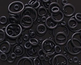 8pc Black O-RINGS for Tapers Plugs Gauges ear rubber