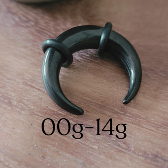 Silver Steel Septum Pincher Ring Stretching Gauging Taper Silver Steel Septum Pincher Ring Stretching Gauging Taper