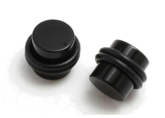 0g PAIR black acrylic PLUGS ear 8.2mm stretching