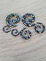 Pair Camouflage Camo 00g 0g 2g 4g 6g 8g Super Spirals Tapers plugs huge big hangers gauges earrings stretching stretched unique acrylic