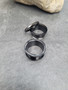 Pair Screw On Fit Black Anodized Stainless Steel Tunnels Gauges Ear Stretching Kit 00g 7/16 1/2 9/16 5/8 3/4 7/8 1 inch double flare plugs