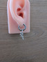 Mushroom & Fairy Charm Earrings – Mix & Match Silver Hoops, Fairycore Alt Jewelry