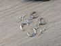 Moon Face & Pointed Star Earrings – Mix & Match Celestial Hoops, Witchy Goth Jewelry