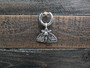 Celestial Moth & Bird Skull Earrings – Interchangeable Silver Charm Hoops, Gothic Oddity Jewelry