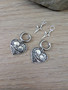 Skeleton Lovers Heart Hoop Earrings with Star Charms, Mix and Match 316L Surgical Steel