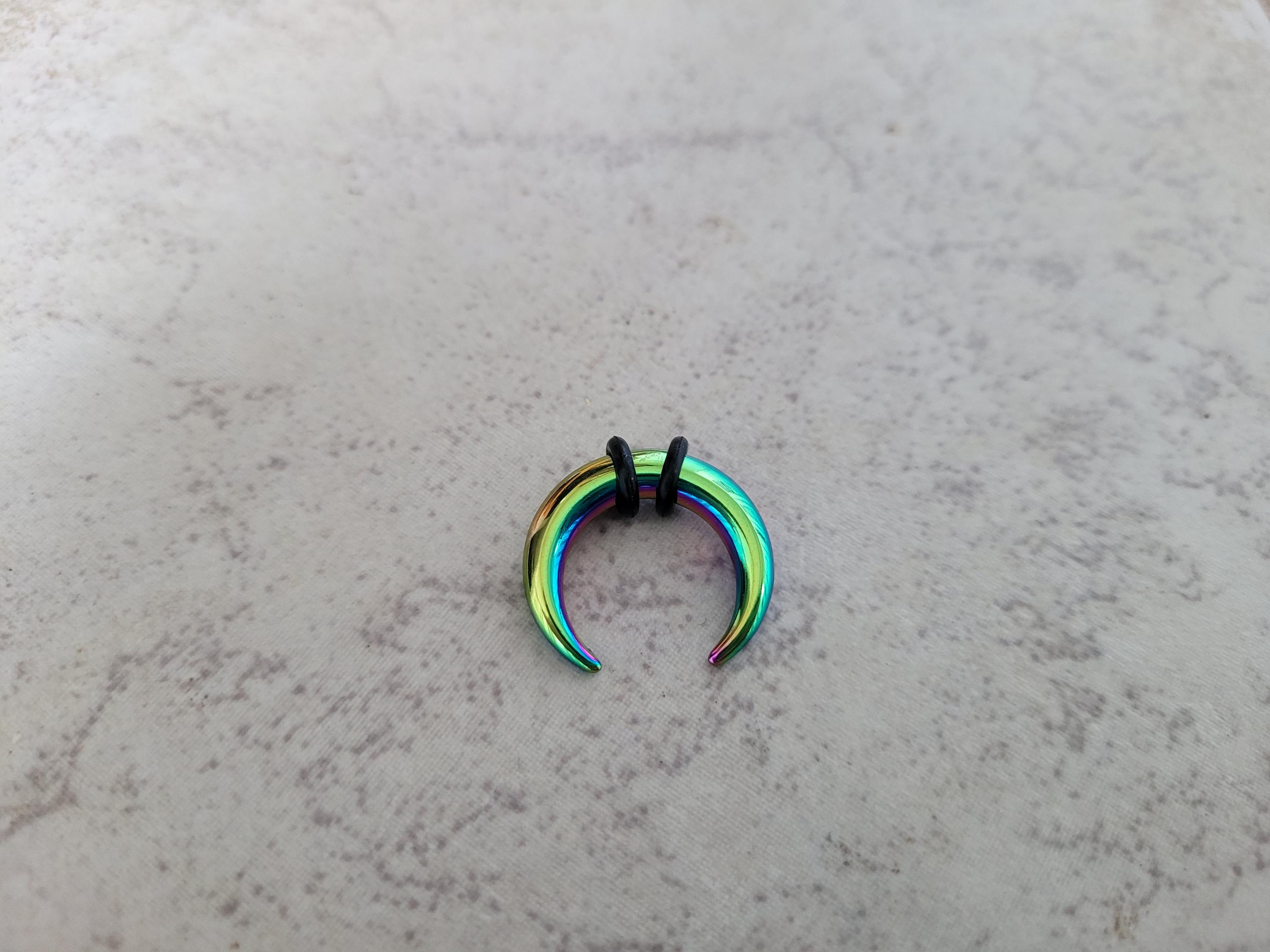 thumbnail image 2 of Rainbow Steel Ear Plugs 0g To 14g - Surgical Steel Tapers & Pinchers - Zaya Body Jewelry 2 of 5
