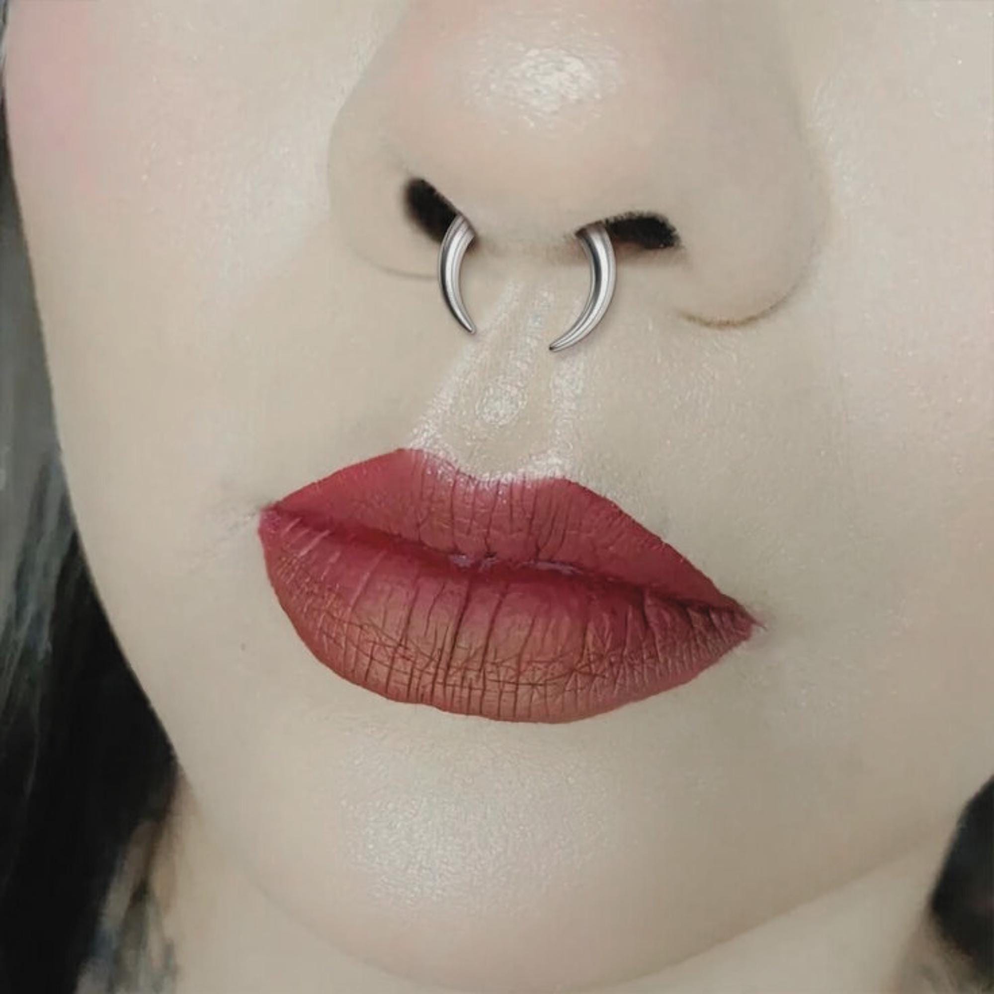 Septum To Gauge Stretch 00g Septum Tunnels Septum Stretching