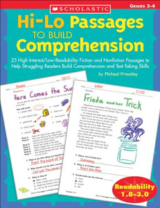 Hi-Lo Passages to Build Comprehension: Grades 3-4 By Michael Priestley - Paperback Hi-Lo Passages to Build Comprehension: Grades 3-4 By Michael Priestley - Paperback