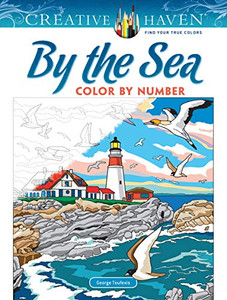Creative Haven by the Sea Color by Number By George Toufexis - Paperback Creative Haven by the Sea Color by Number By George Toufexis - Paperback