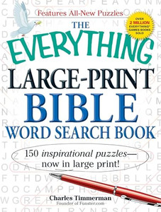The Everything Large-Print Bible Word Search Book By Charles Timmerman - Paperback The Everything Large-Print Bible Word Search Book By Charles Timmerman - Paperback