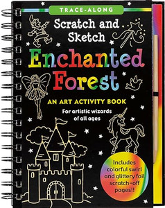 Scratch & Sketch Enchanted Forest (Trace-Along) By Inc Peter Pauper Press - Spiral Scratch & Sketch Enchanted Forest (Trace-Along) By Inc Peter Pauper Press - Spiral