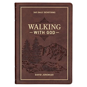 Devotional Walking with God Large Print Faux Leather By David Jeremiah - Leather Devotional Walking with God Large Print Faux Leather By David Jeremiah - Leather