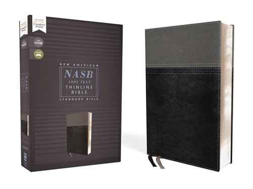 Nasb, Thinline Bible, Leathersoft, Black, Red Letter Edition, 1995 Text, Comfort Print By Zondervan - Imitation Leather