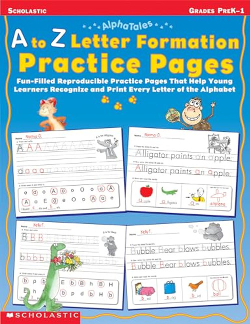A to Z Letter Formation Practice Pages: Grades Pre K-1 By Terry Cooper - Paperback