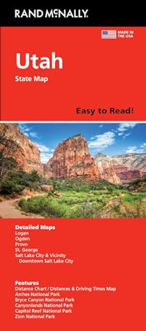 Rand McNally Easy to Read: Utah State Map By Rand McNally - Folded