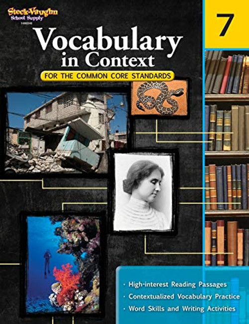 Vocabulary in Context for the Common Core Standards Reproducible Grade 7 By Houghton Mifflin Harcourt - Paperback
