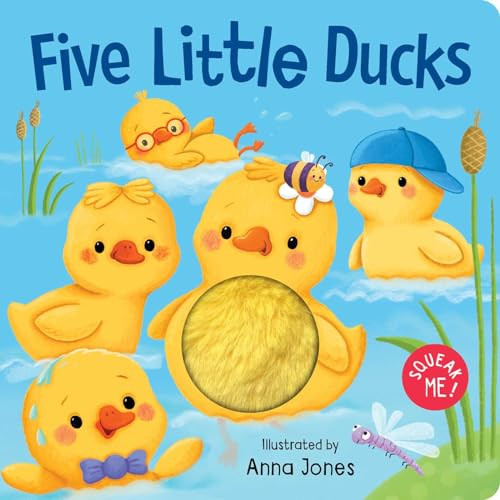 Squeak Me!: Five Little Ducks: Squeaky Plush Board Book By Anna Jones - Board Books