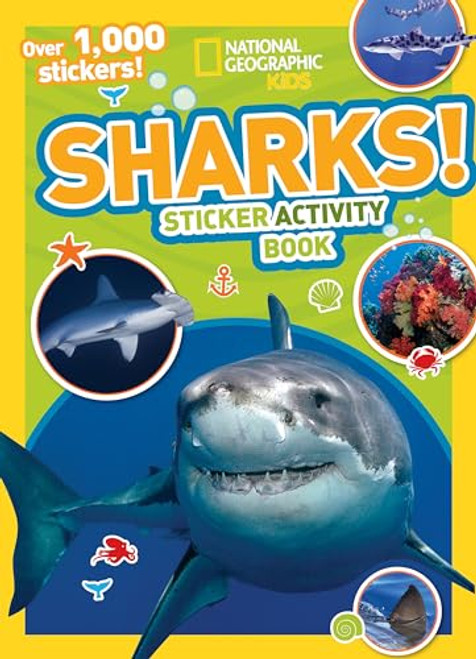 Sharks Sticker Activity Book [With Sticker(s)] By National Geographic Kids - Paperback