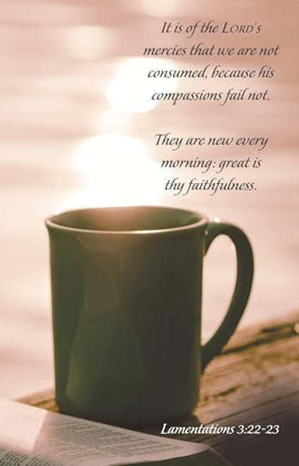 General Worship Bulletin: His Mercies (Package of 100): Lamentations 3:22-23 (Kjv) By Broadman Church Supplies Staff - Paperback