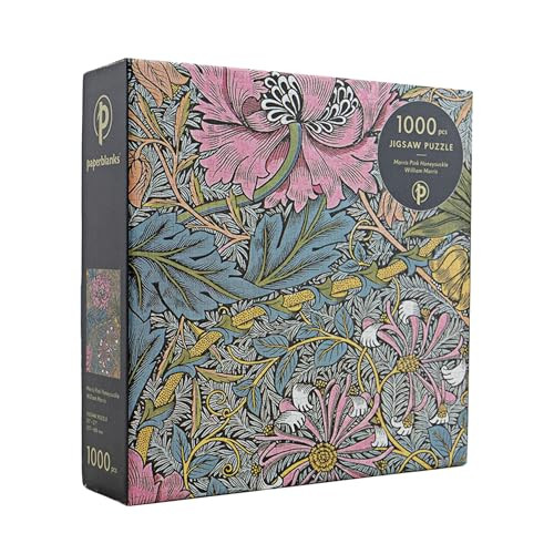 Morris Pink Honeysuckle 1000 Piece Jigsaw Puzzle by Paperblanks (William Morris): Morris Pink Honeysuckle William Morris Puzzle 1000 By Paperblanks - Other