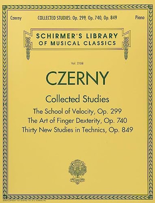 Czerny: Collected Studies - Op. 299, Op. 740, Op. 849: Schirmer Library of Classics Volume 2108 By Carl Czerny - Paperback