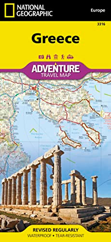 Greece Map By National Geographic Maps - Adventure - Folded